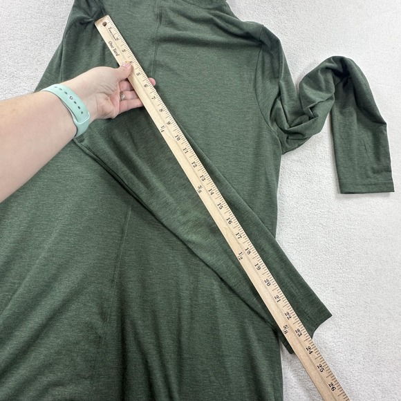 Duluth Dry And Mighty Hoodie Tunic Womens Large Green Wool Lightweight Outdoor - Picture 10 of 11